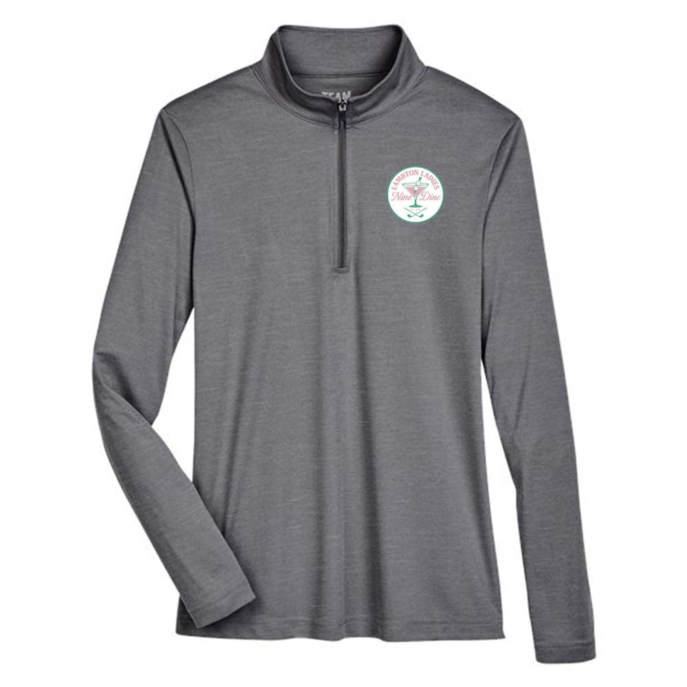 Lambton Ladies 9 & Dine Ladies' Heather Performance Quarter-Zip Pullover