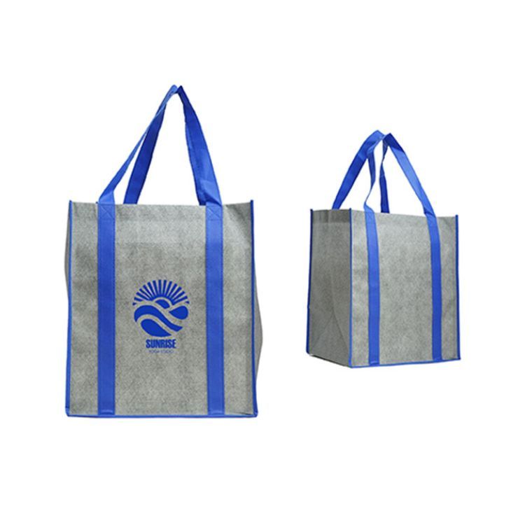 HEATHERED JUMBO NON-WOVEN TOTE