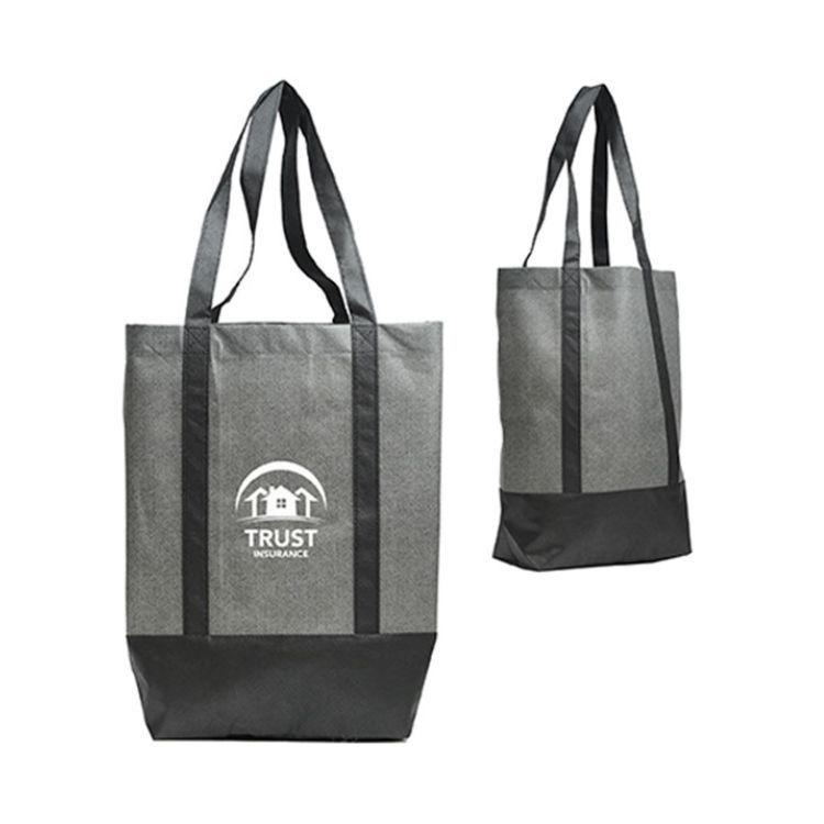HEATHERED NON-WOVEN TOTE