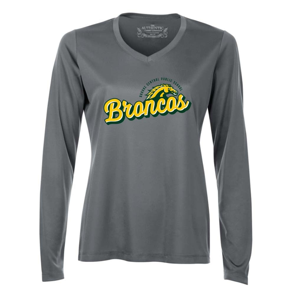 Brooke Central Ladies' Pro Team Long Sleeve V-Neck