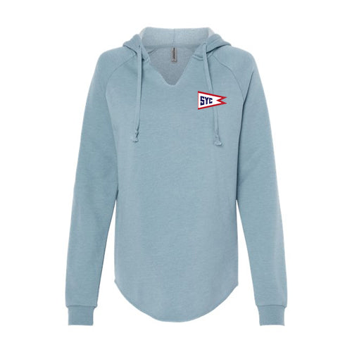 Sarnia Yacht Club Ladies' Lightweight California Wave Wash Hooded Sweatshirt