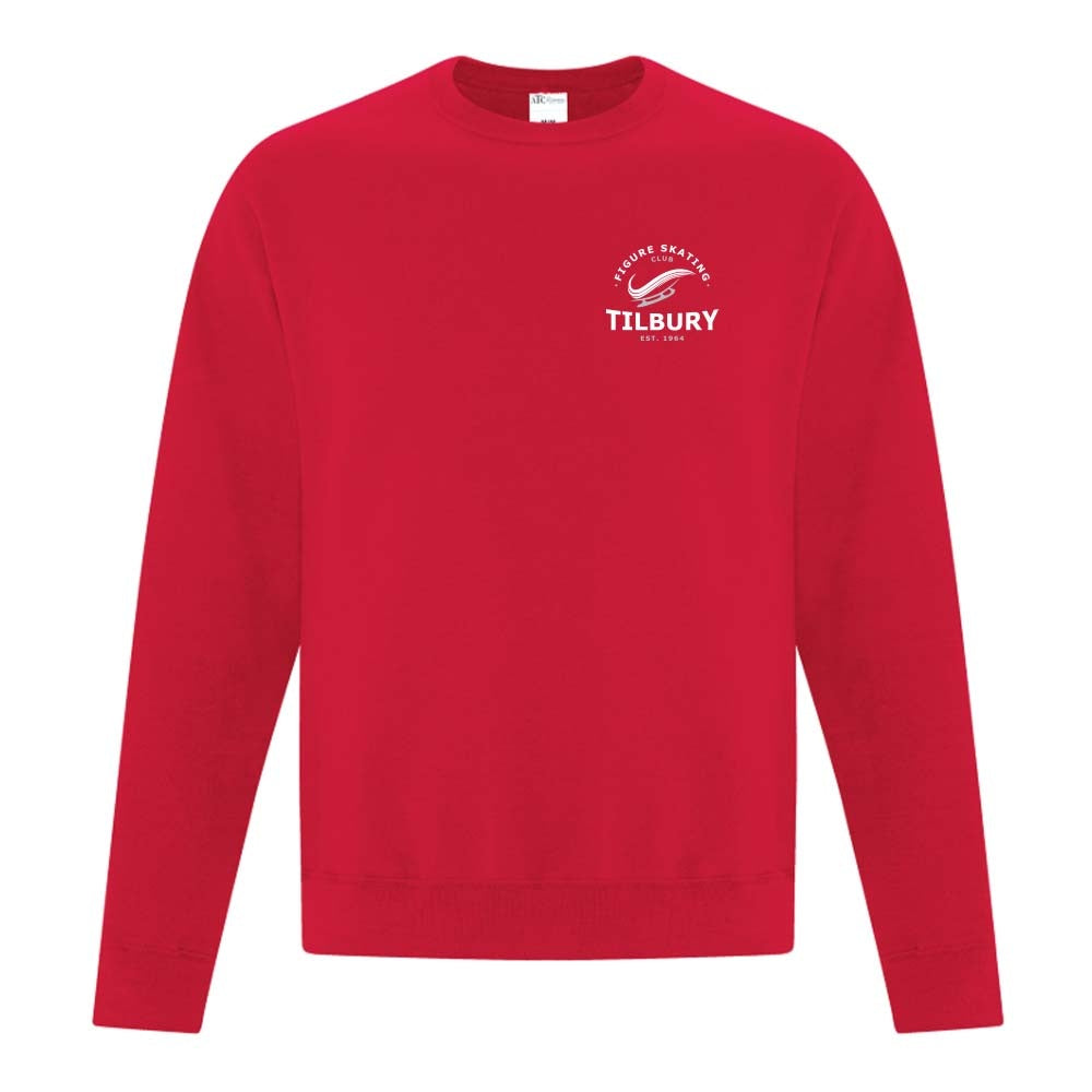 Tilbury Figure Skating Youth Fleece Crewneck Sweatshirt (Alt. Logo)