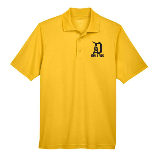 Oil Springs Drillers Adult Origin Performance Pique Polo