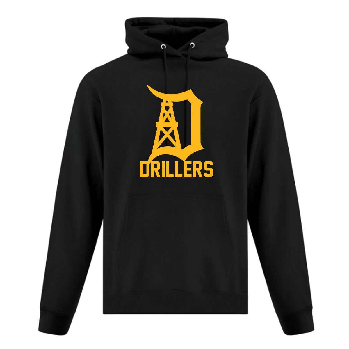Oil Springs Drillers Adult Everyday Fleece Hooded Sweatshirt