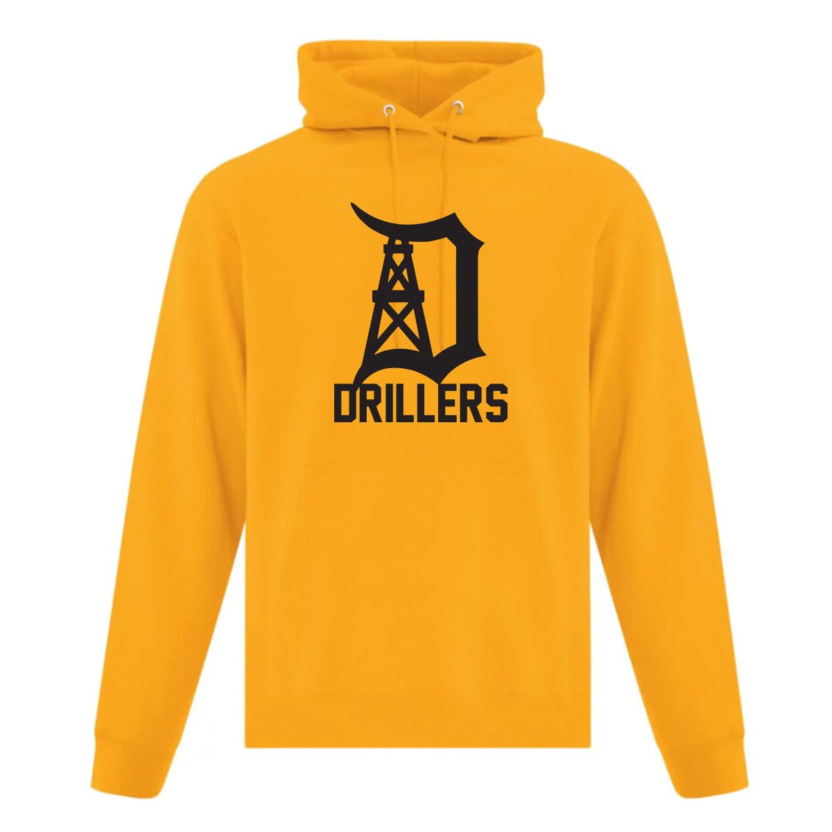 Oil Springs Drillers Adult Everyday Fleece Hooded Sweatshirt