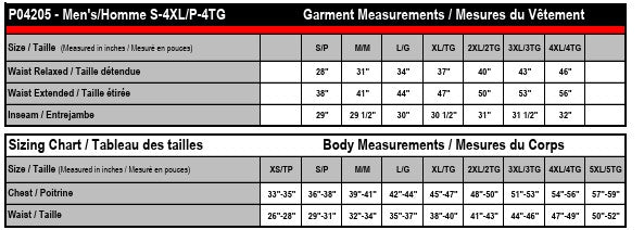 Men's Sizing Chart