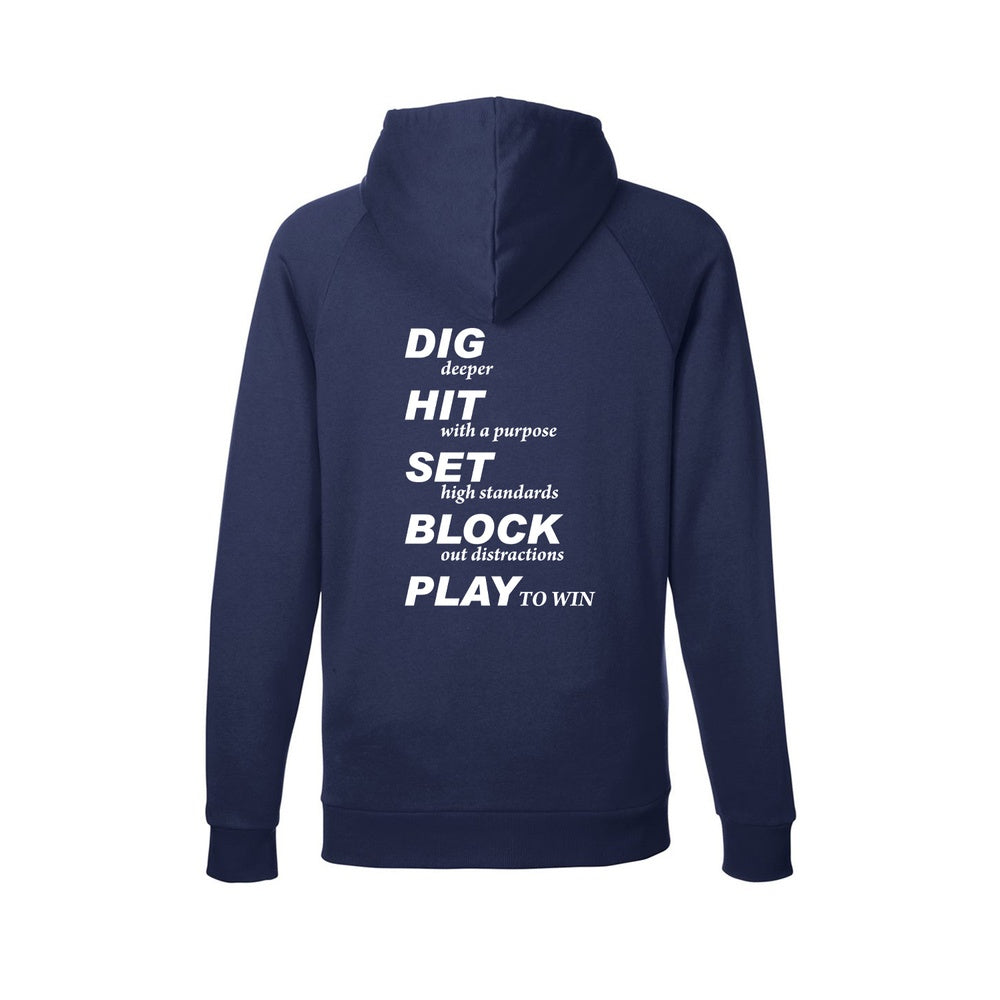 Twin Bridges Volleyball Adult Under Armour Rival Fleece Hooded Sweatshirt