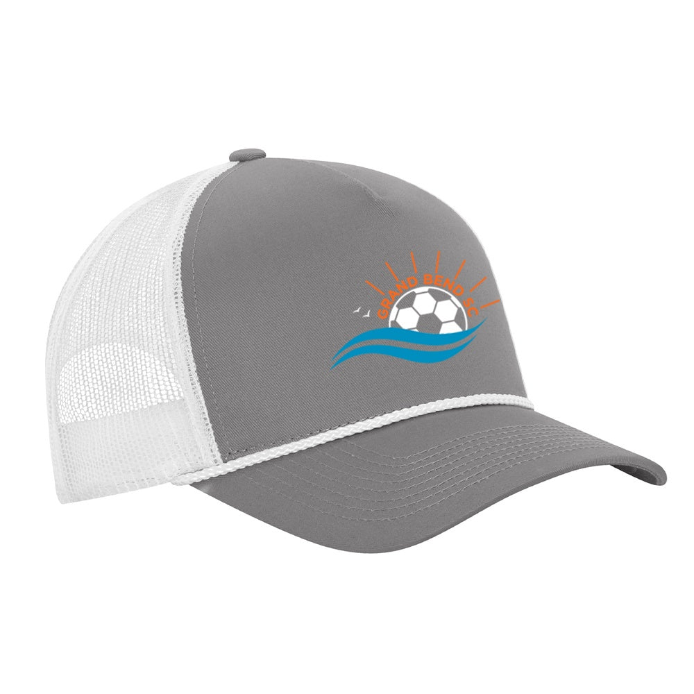 Grand Bend SC Cotton Twill 5-Panel Trucker Rope Cap