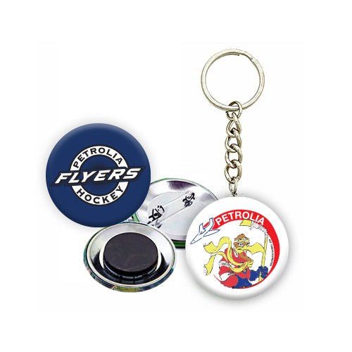 Petrolia Flyers - Buttons, Magnets & Keychains