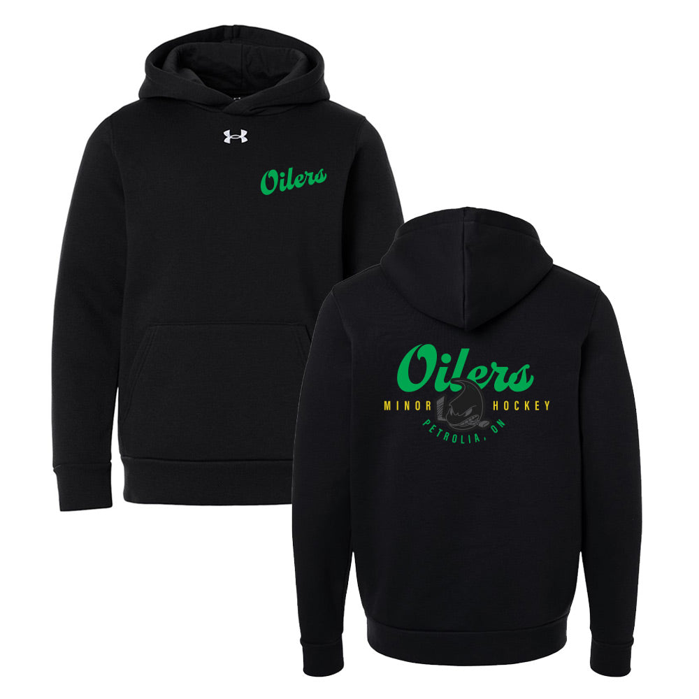 Petrolia Minor Hockey Youth Under Armour Team Icon Fleece Hooded Sweatshirt