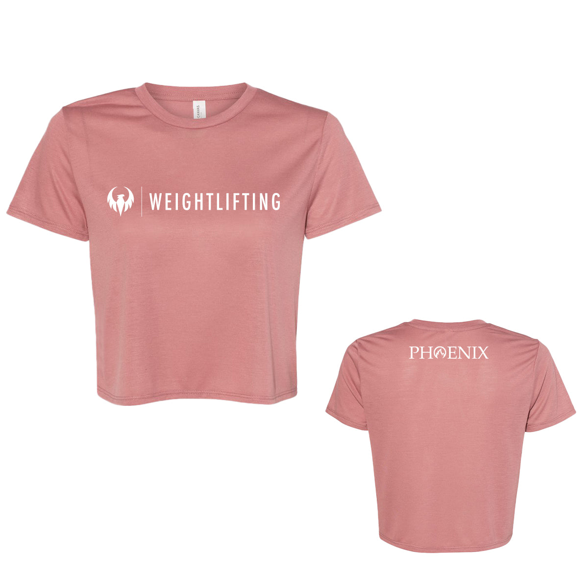 Phoenix Weightlifting Ladies' Bella + Canvas Flowy Cropped T-Shirt