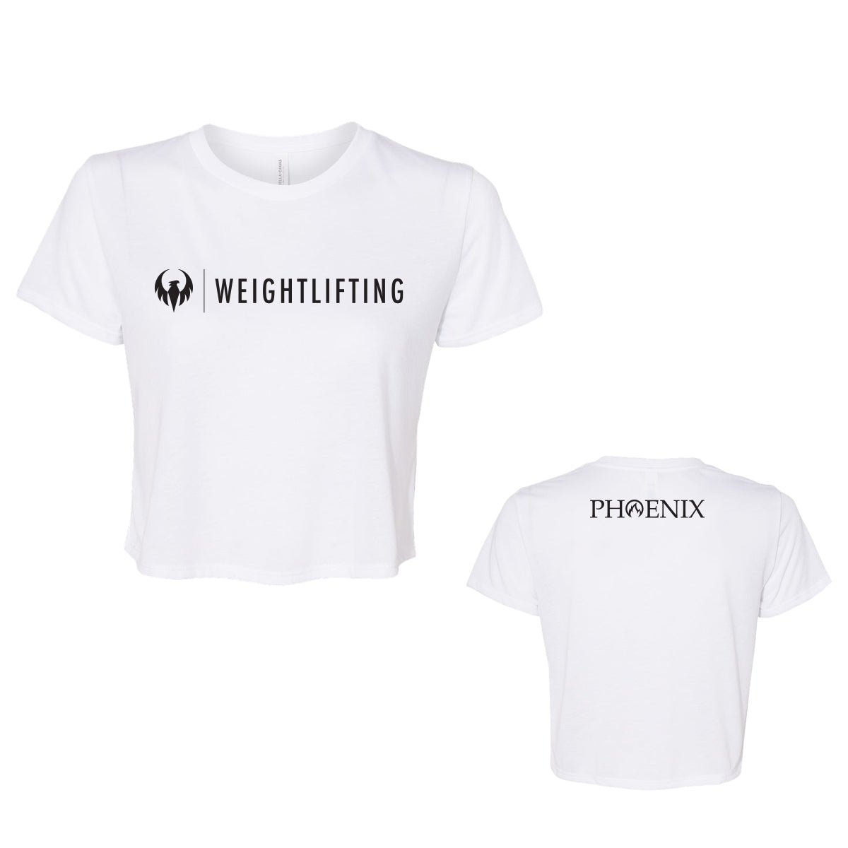 Phoenix Weightlifting Ladies' Bella + Canvas Flowy Cropped T-Shirt