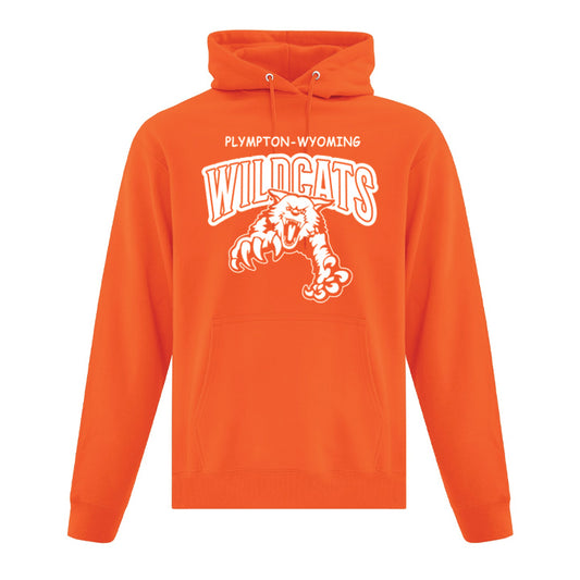 Plympton-Wyoming Adult School House Colour Fleece Hoodie