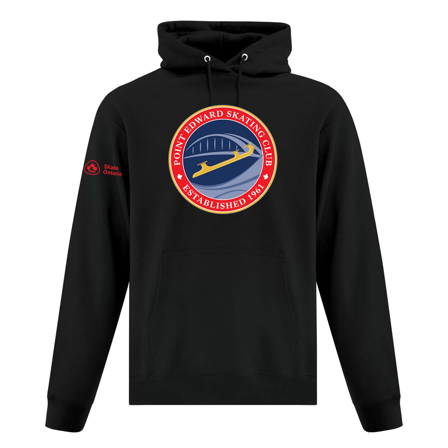 Point Edward Skating Adult Everyday Fleece Hooded Sweatshirt