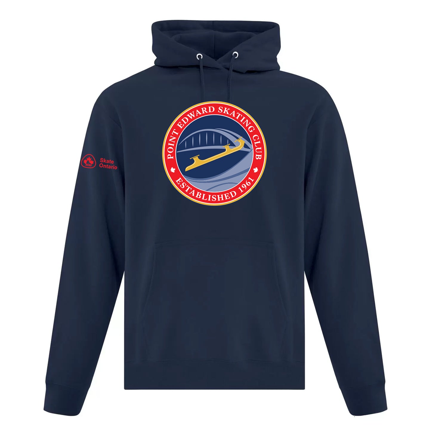 Point Edward Skating Adult Everyday Fleece Hooded Sweatshirt