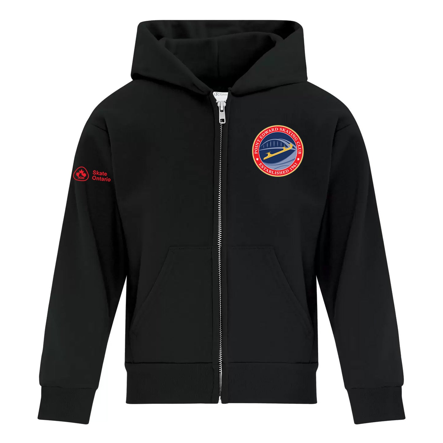 Point Edward Skating Youth Everyday Fleece Full Zip Hooded Sweatshirt