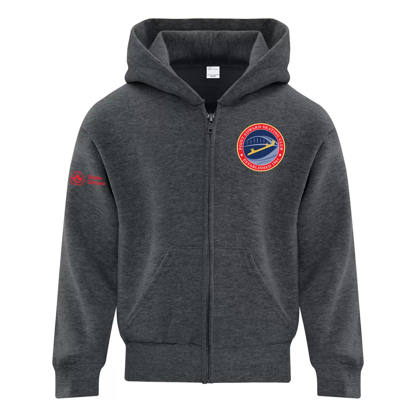Point Edward Skating Youth Everyday Fleece Full Zip Hooded Sweatshirt
