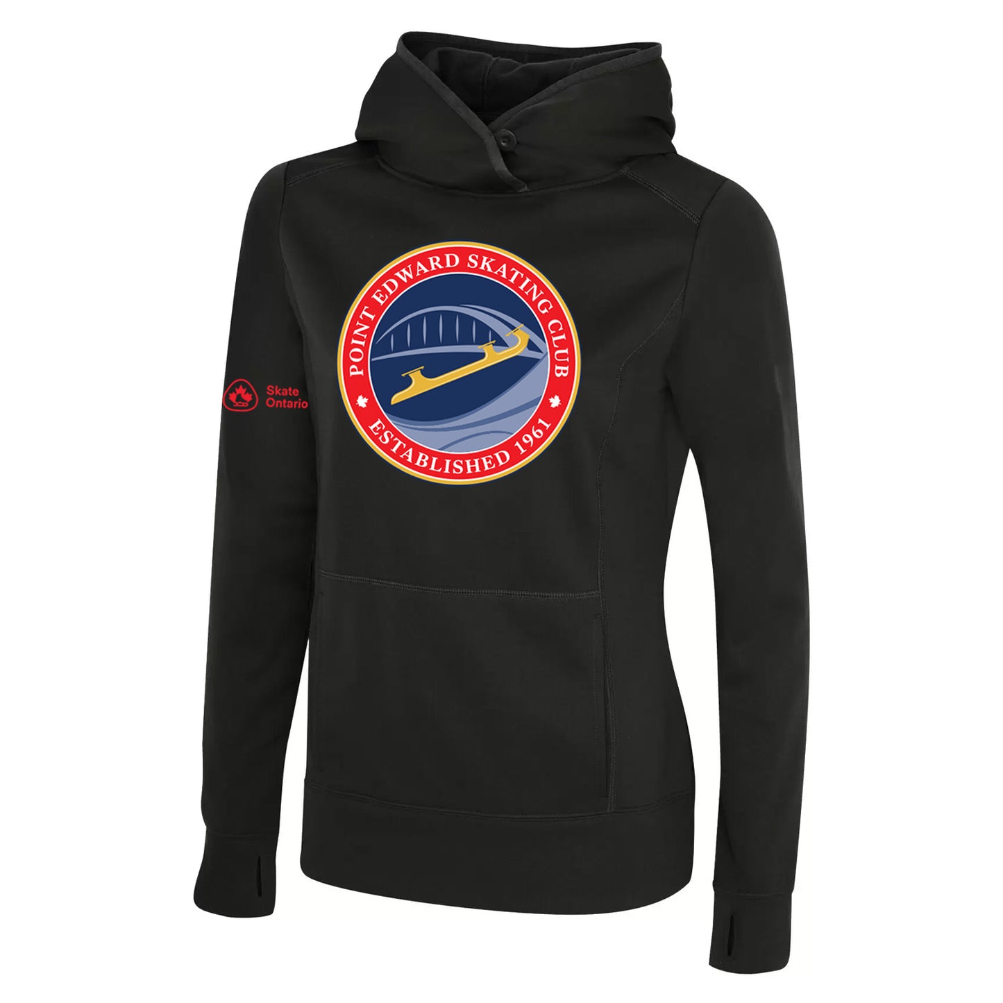 Point Edward Skating Ladies' Game Day Fleece Hooded Sweatshirt