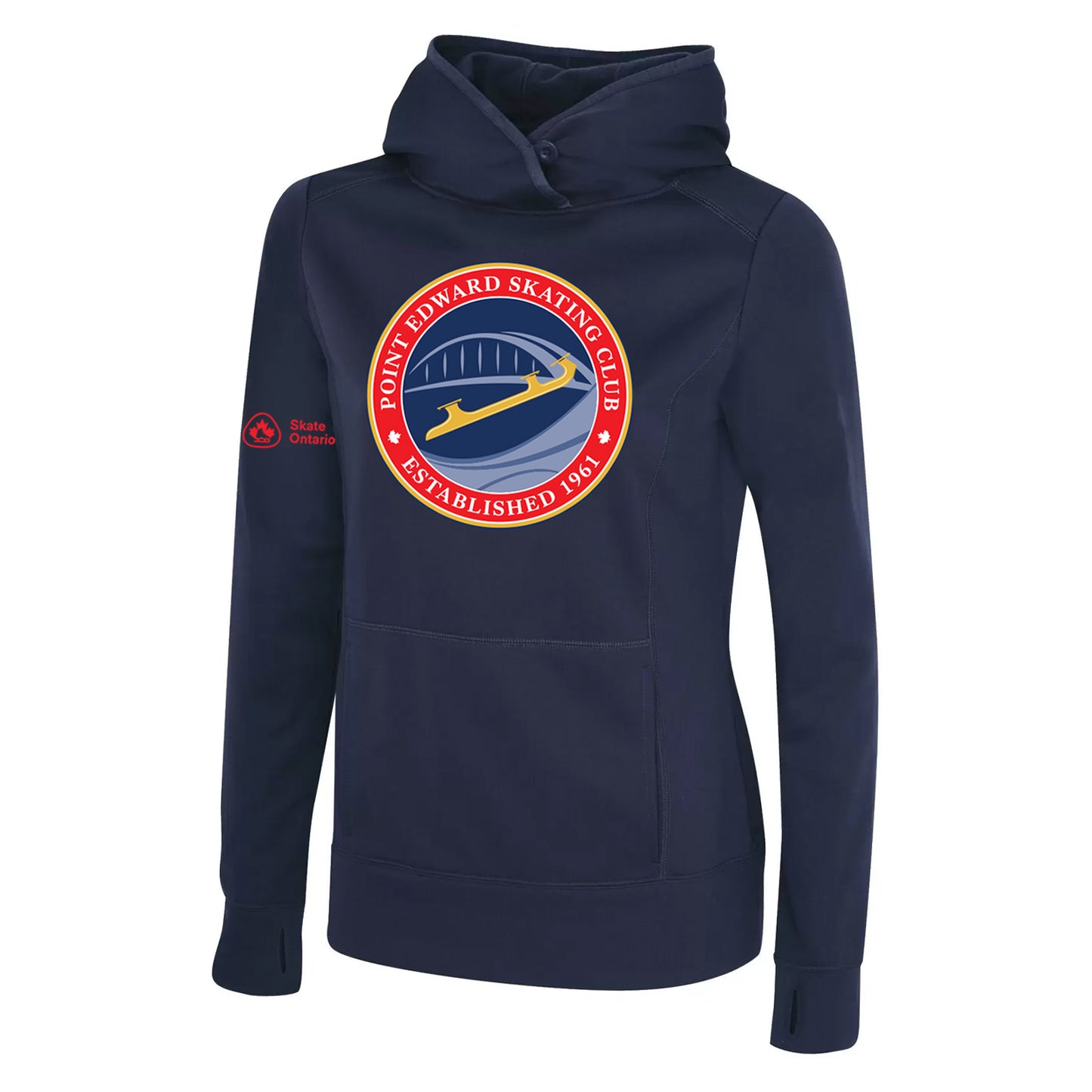 Point Edward Skating Ladies' Game Day Fleece Hooded Sweatshirt
