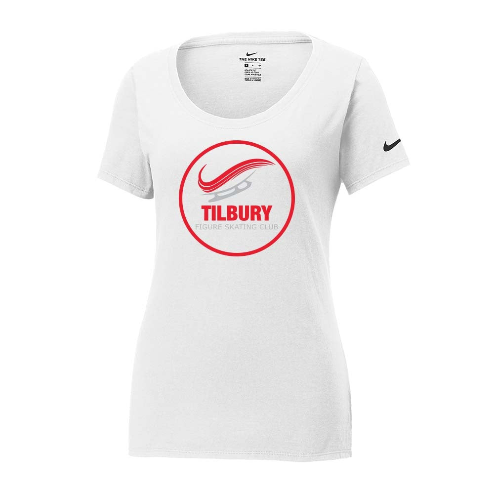 Tilbury Figure Skating Ladies' Nike Dri-FIT Cotton/Poly Scoop Neck Tee