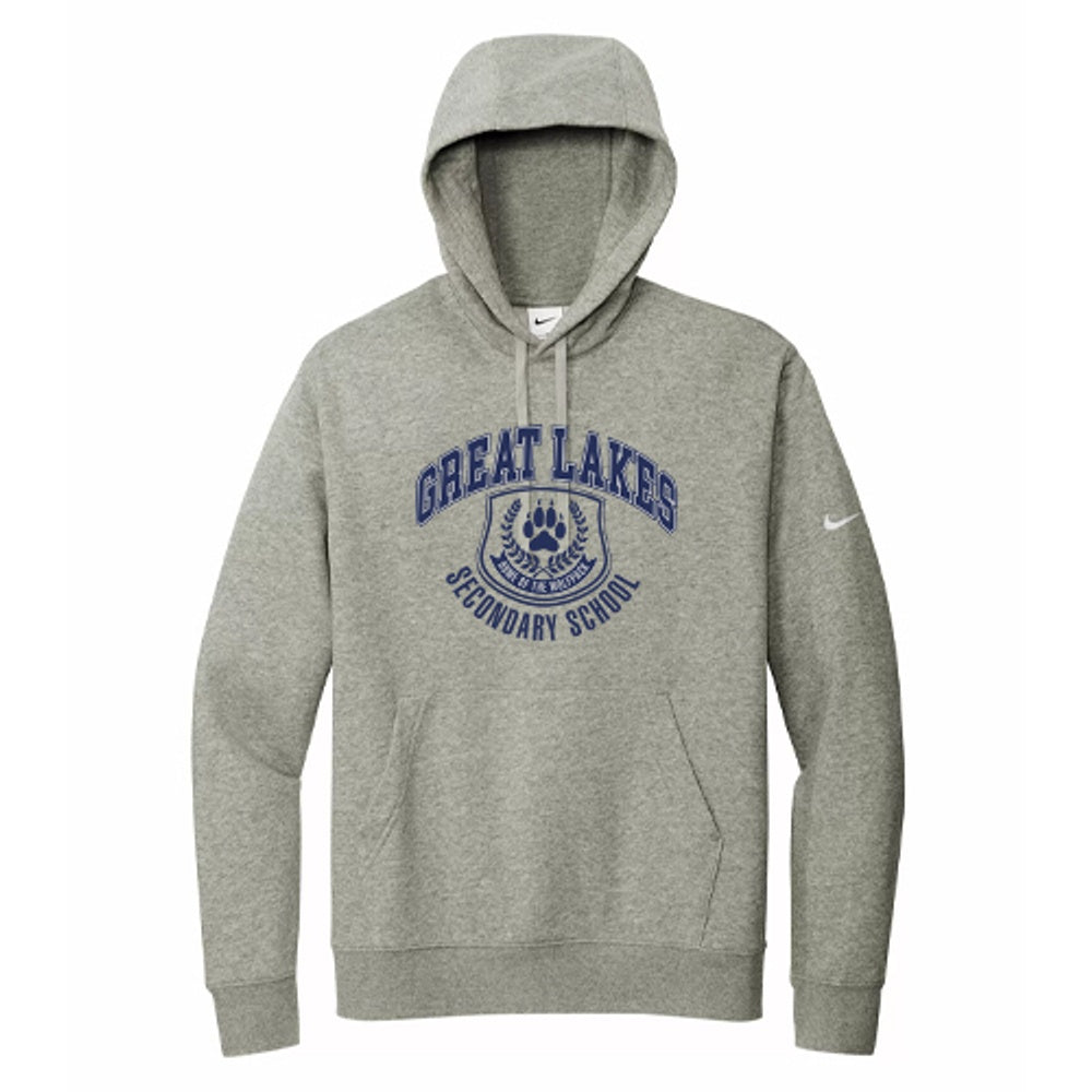 Great Lakes Adult Nike Club Fleece Hooded Sweatshirt
