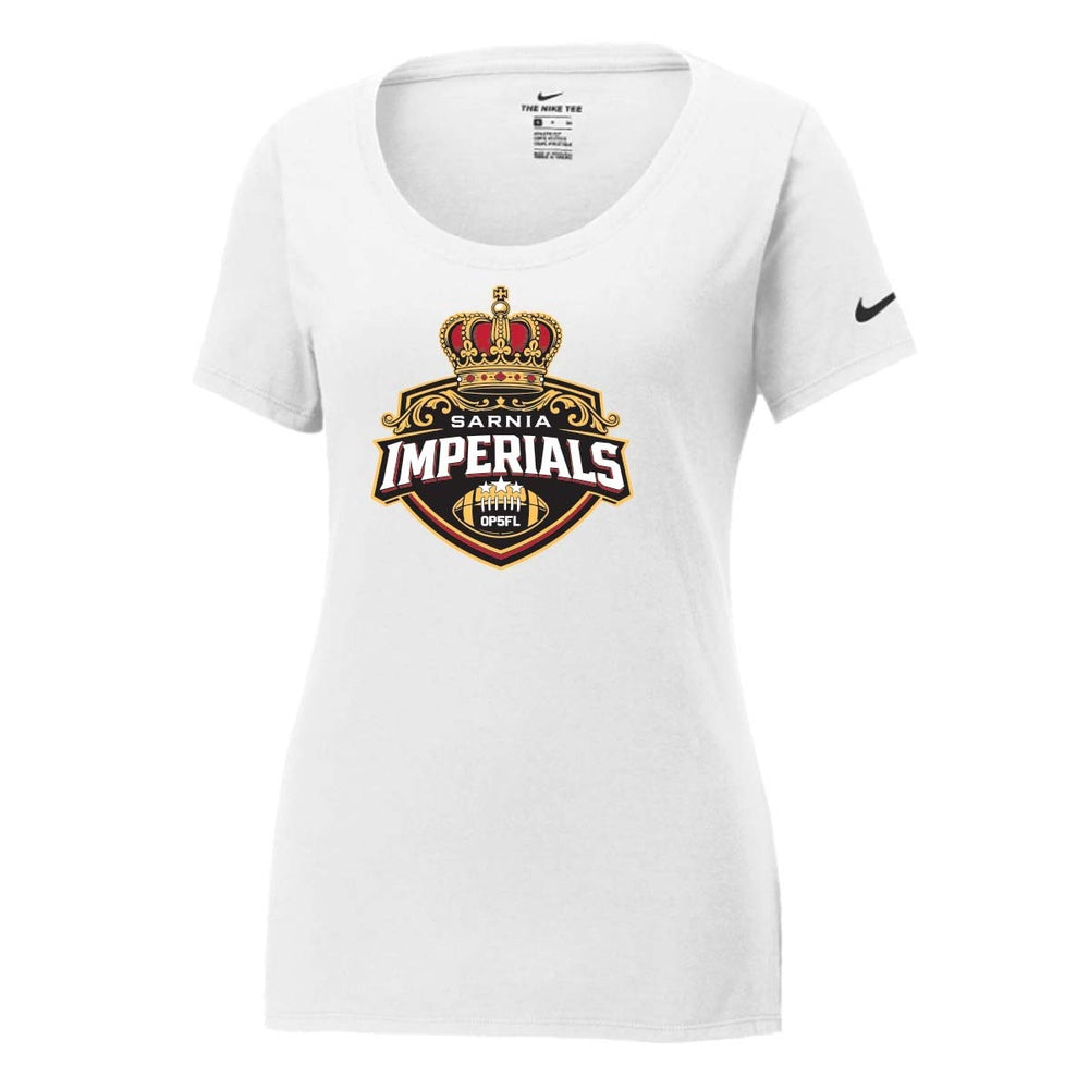 Sarnia Imperials Ladies' Nike Dri-FIT Cotton/Poly Scoop Neck Tee