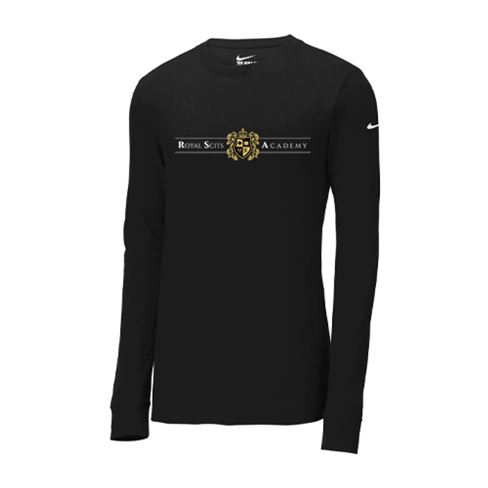 Royal SCITS Adult Nike Dri-FIT Cotton/Poly Long Sleeve Tee