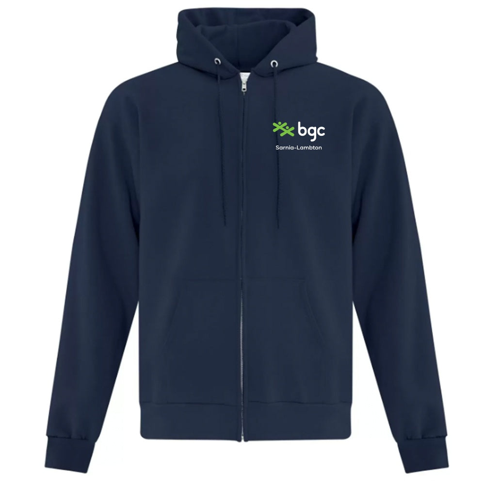 BGC Adult Everyday Fleece Full Zip Hooded Sweatshirt