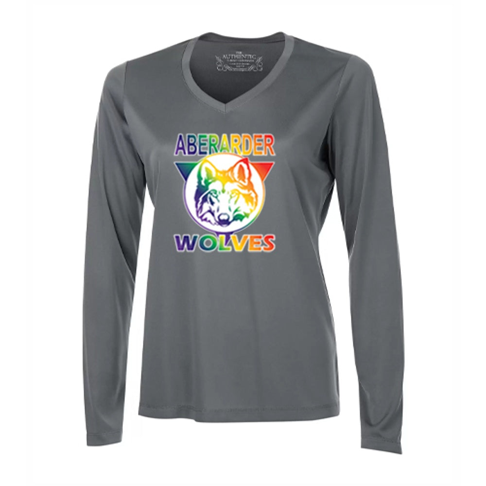 Aberarder Ladies' Pro Team Long Sleeve V-Neck T-Shirt