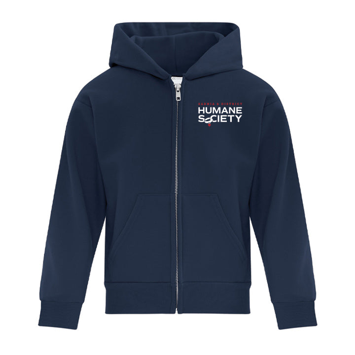 Sarnia Humane Society Youth Everyday Fleece Full Zip Hooded Sweatshirt