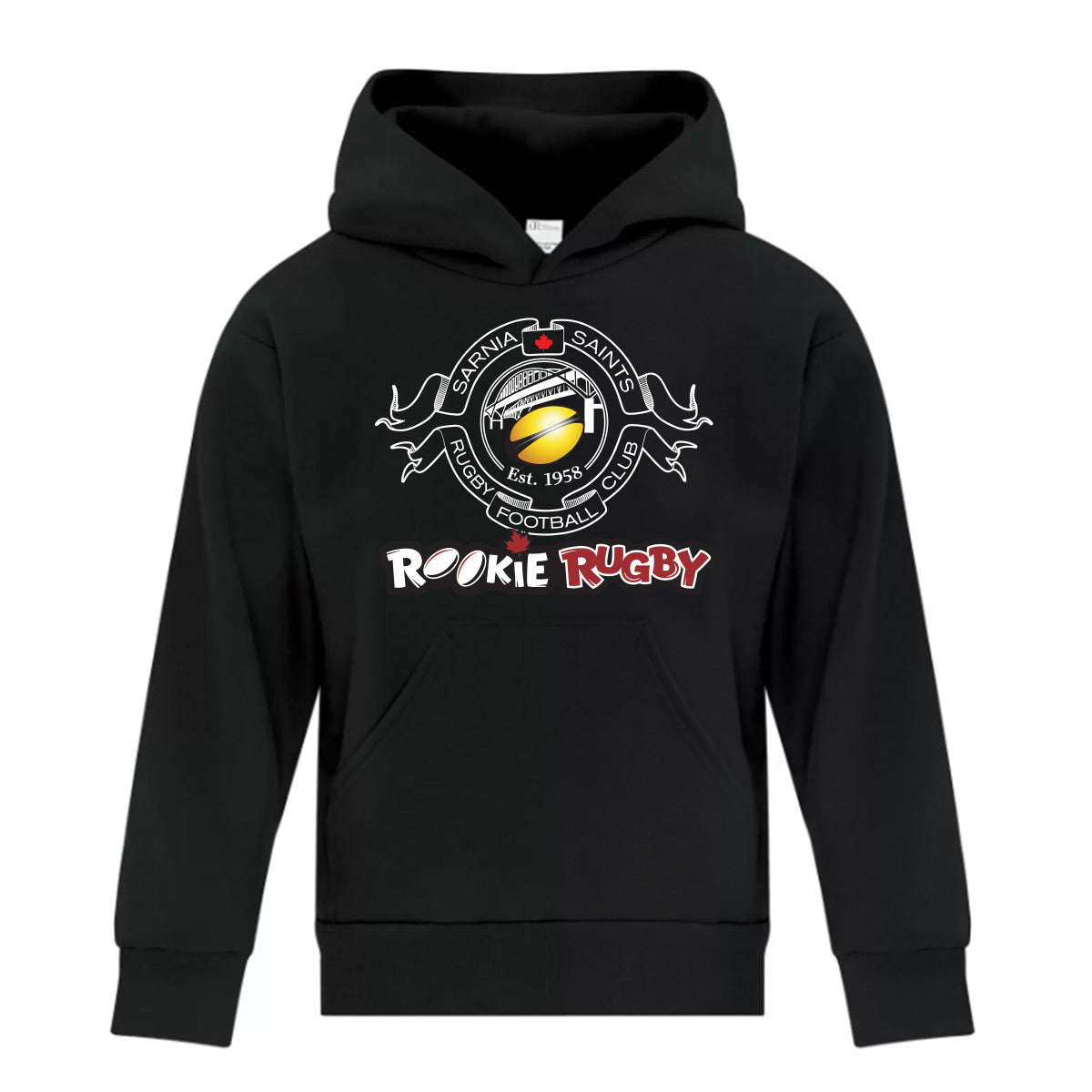 Sarnia Saints Rookie Rugby Youth Everyday Fleece Hooded Sweatshirt