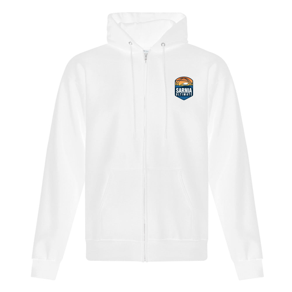 Sarnia Ultimate Adult Fleece Full Zip Hooded Sweatshirt