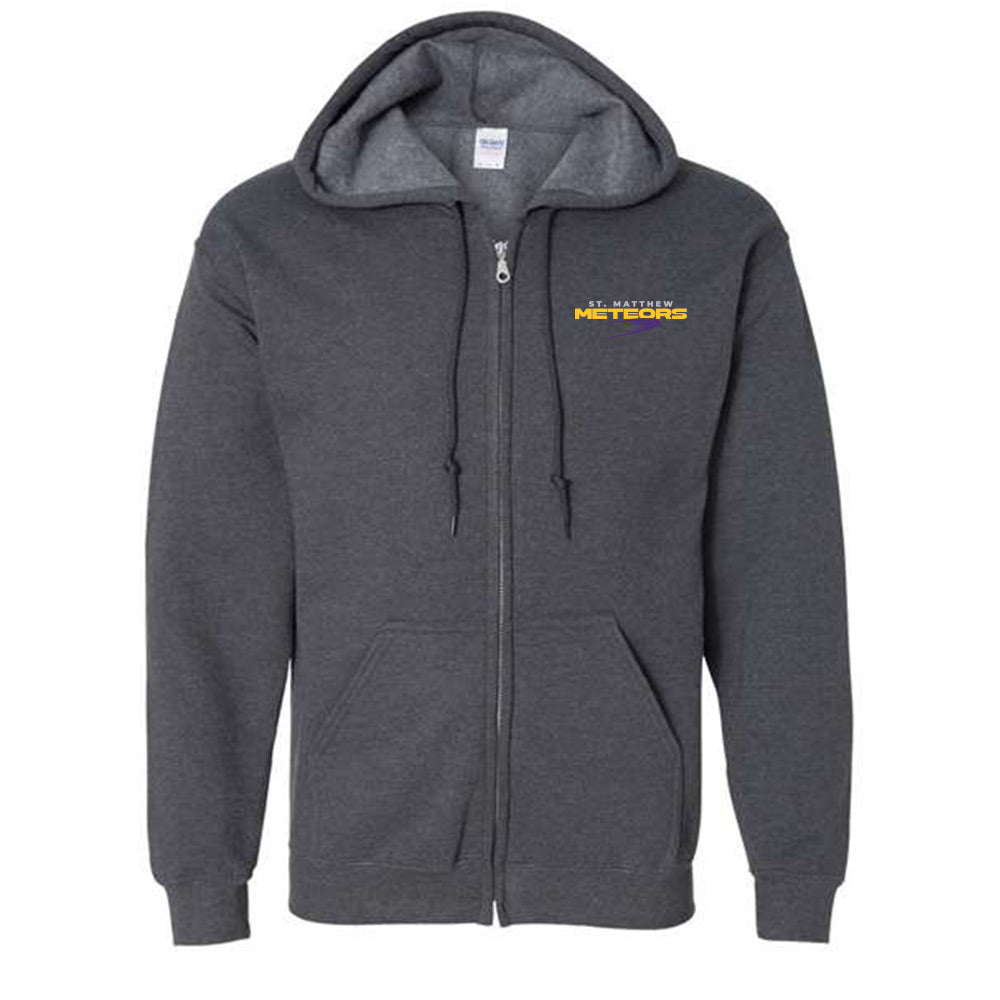 St Matthew Adult Heavy Blend Full-Zip Hooded Sweatshirt