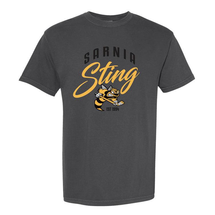Sarnia Sting Youth Comfort Color Sting Hockey T-Shirt