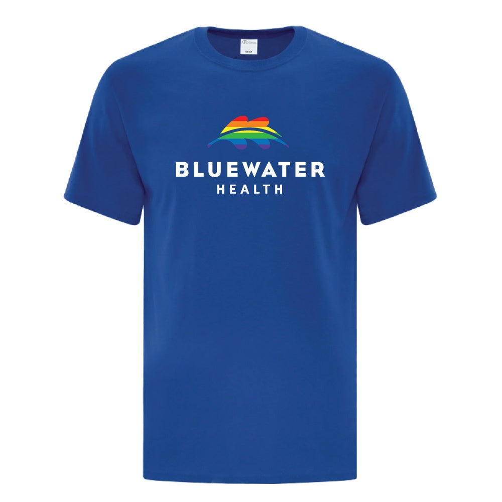Bluewater Health Adult Pride Eurospun® Ring Spun Tee