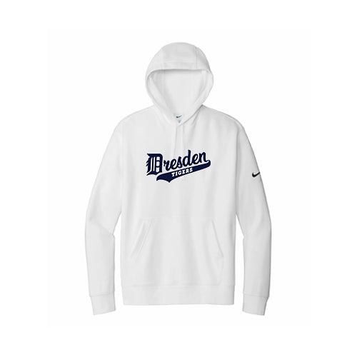 Dresden Minor Baseball Adult Nike Club Fleece Sleeve Swoosh Pullover Hoodie