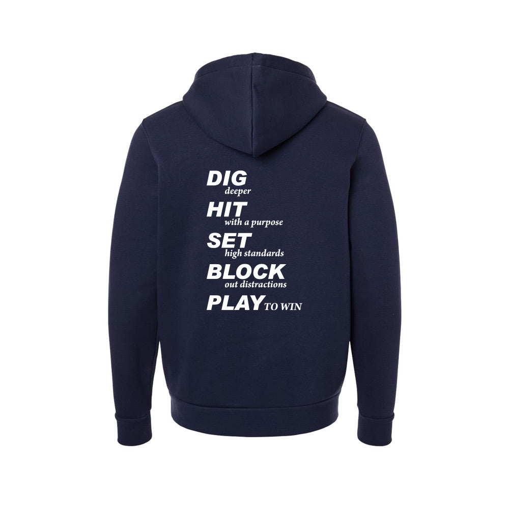 Twin Bridges Volleyball Youth Under Armour Team Icon Fleece Hooded Sweatshirt