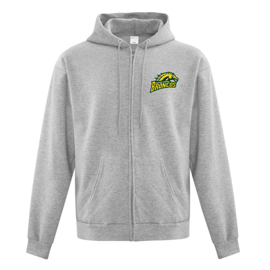 Brooke Central Adult Everyday Fleece Full Zip Hooded Sweatshirt