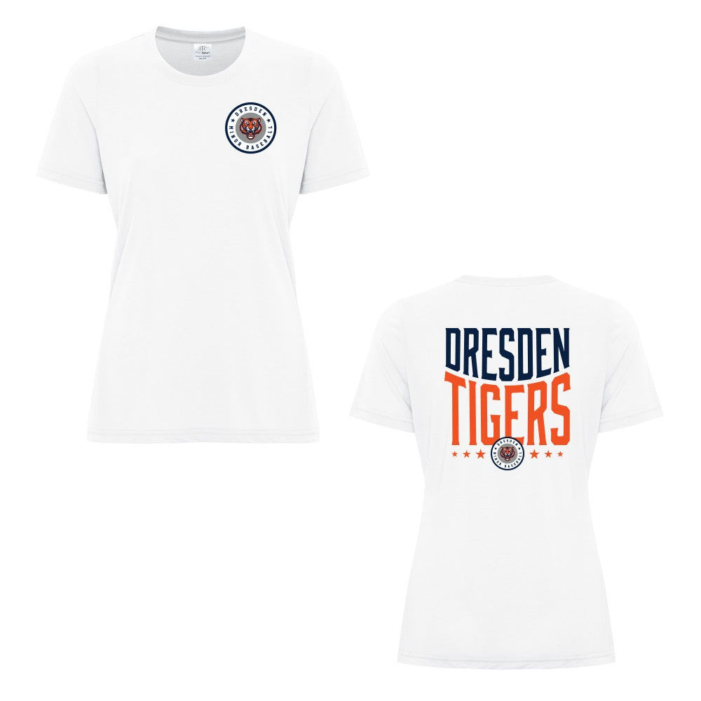 Dresden Minor Baseball Ladies Pro Spun T-Shirt