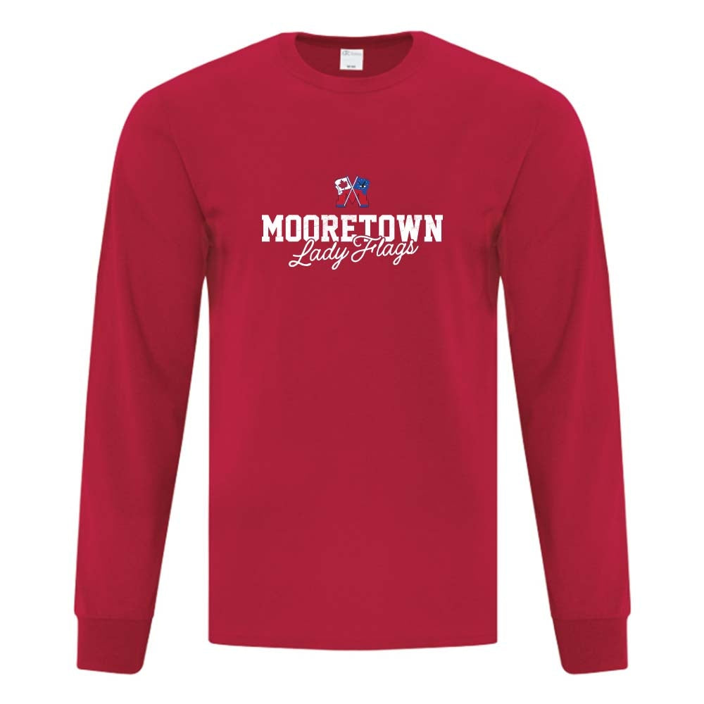 Mooretown Lady Flags Adult Cotton Long Sleeve
