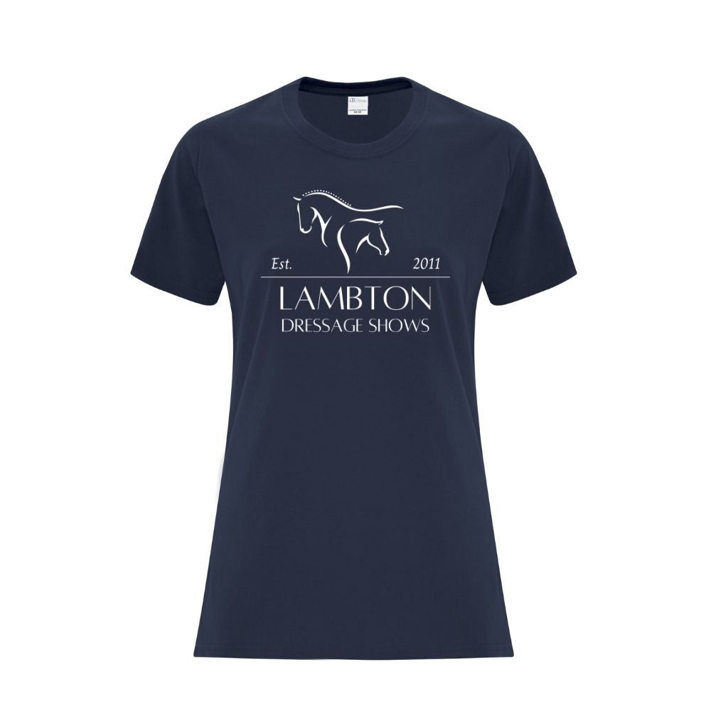 Lambton Dressage Shows Ladies' Cotton T-Shirt