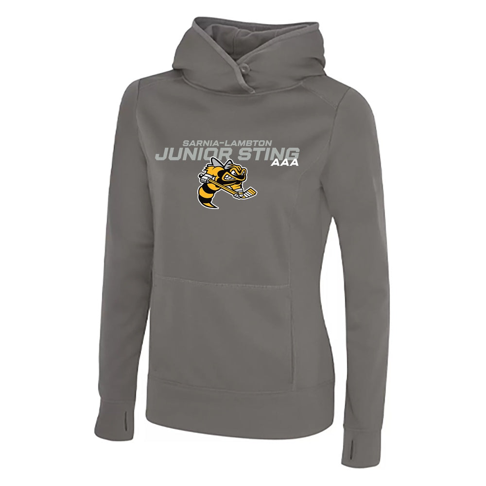 Lambton Jr Sting AAA Ladies' Game Day Fleece Hooded Sweatshirt