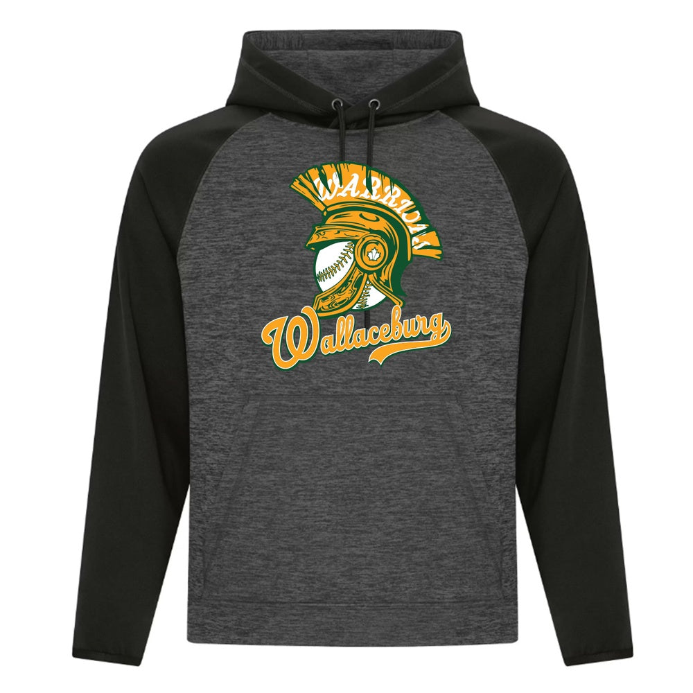 Wallaceburg Minor Baseball Adult Dynamic Heather Fleece Two Tone Hoodie