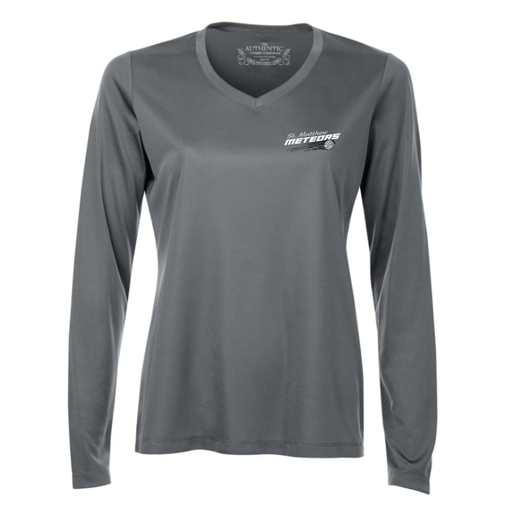St Matthew Ladies' Pro Team Long Sleeve V-Neck