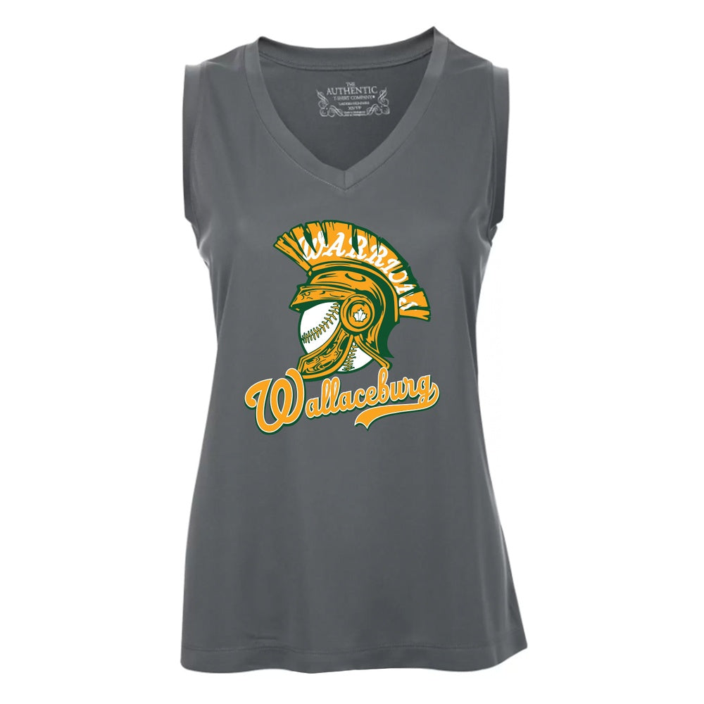 Wallaceburg Minor Baseball Ladies' Pro Team Sleeveless V-Neck Tee