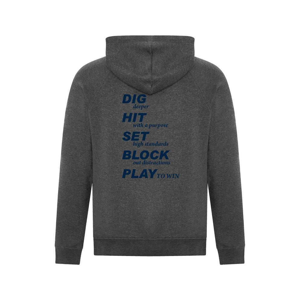 Twin Bridges Volleyball Adult ESActive Vintage Hooded Sweatshirt