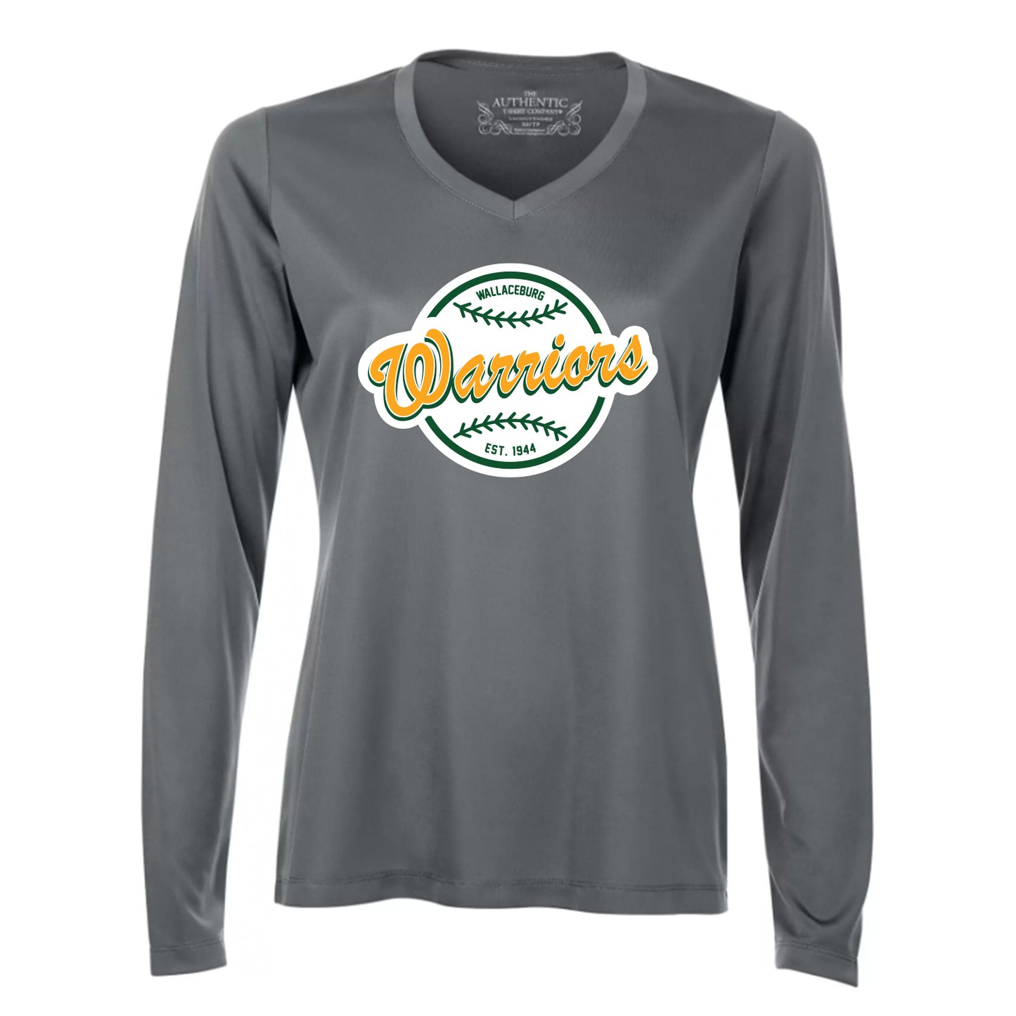 Wallaceburg Minor Baseball Ladies' Pro Team Long Sleeve V-Neck T-Shirt
