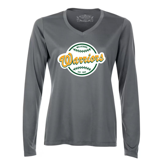 Wallaceburg Minor Baseball Ladies' Pro Team Long Sleeve V-Neck T-Shirt