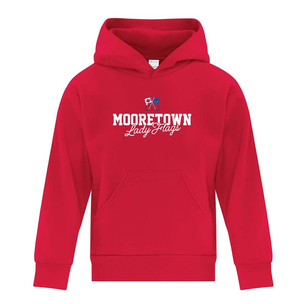 Mooretown Lady Flags Youth Fleece Hooded Sweatshirt