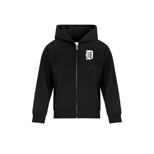 Dresden Minor Baseball Youth Everyday Fleece Full Zip Hooded Sweatshirt